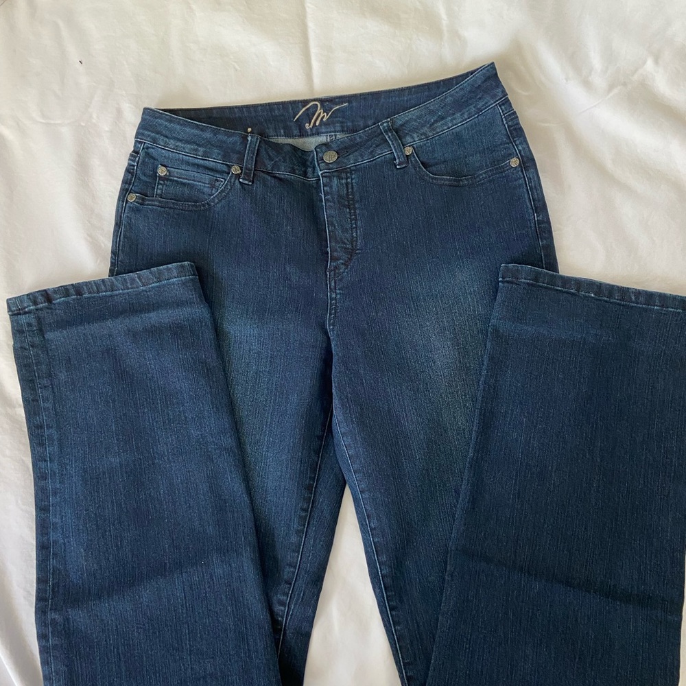 Miraclebody Katie straight leg blue jeans size 12